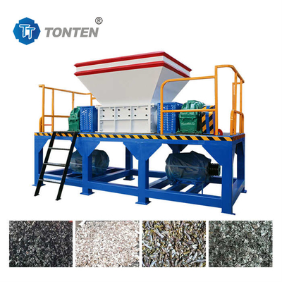 Plastic Shredder Apparaat Metaal Houten Dubbele As Shredder Machine