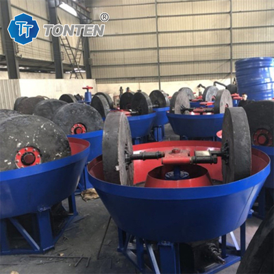 Wet Gold Wet Pan Mill Machine Double Wheel Pan Mill Voor de selectie van goud