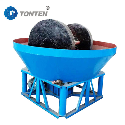 Gold Round Pan Mill Wet Type Gold Ore Grinding Mill Machine naar Zuid-Afrika