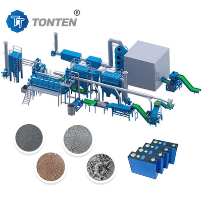 Auto-Lithium Ion Battery Crusher Recycling Machinery Verwerkingslijn