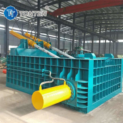 Metalen schroot verf emmer Hydraulische briketmachine voor zaagsel 4000kg