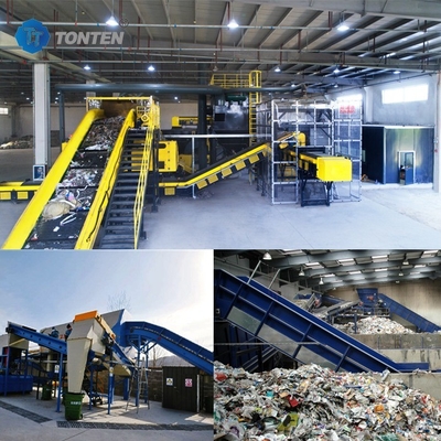 120 kW huishoudelijke afvalsoorting fabriek Recyclinglijn voor voedsel-drankfles