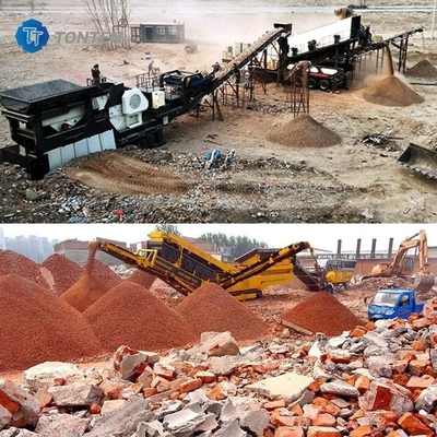 Afval kalksteen granit steen crusher machine sorteerlijn 85kw Voor bouwplaats