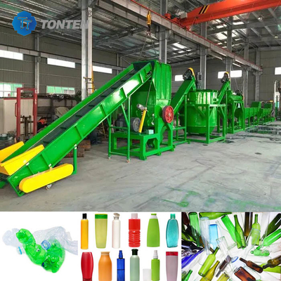 PET-flessen recycling waslijn afval plastic recycling machine