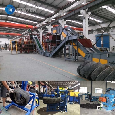 Productielijn voor recyclingmachines voor bandensnipper en rubbercrusher