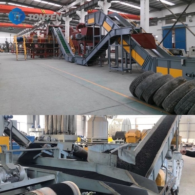 Afvalbandenbrekingsmachine recyclinglijn banden slijpmachine rubberpoeder