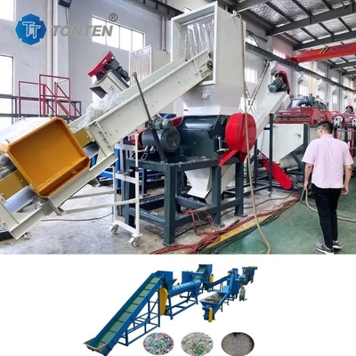 Productielijn Plastic Breaking Recycling Mineraalwaterflessen Recycling