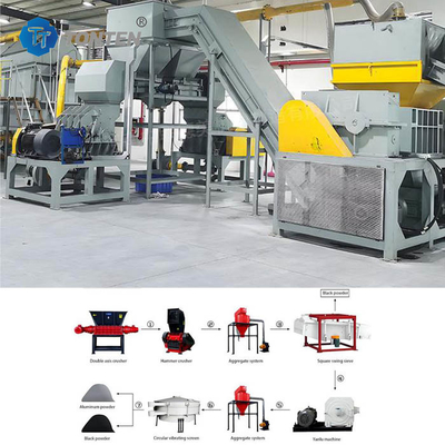 TONTEN Autophosfaat Lithium Ion Batterij Recycling Machinery 85kw