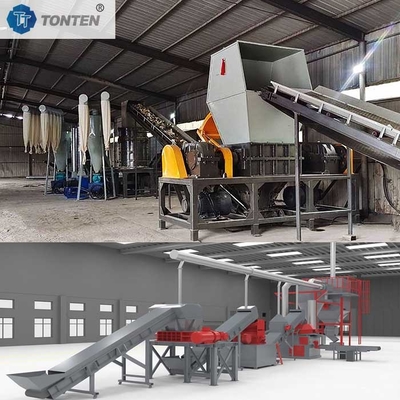 Afval Elektronisch koelkast Shredder Breek Recycling Line Machine Custom