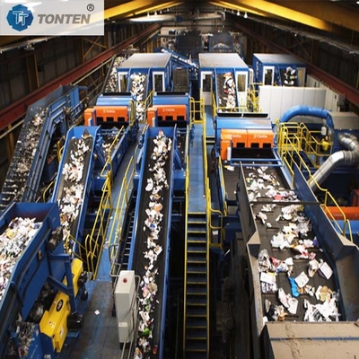 Stedelijke afvalstelsels voor het sorteren van huishoudelijk afval Wet afval recycling plant Keuken afvalverbreker