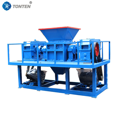 Schroot metaal dubbele schacht shredder rubber band plastic shredder machine