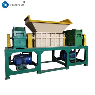 Schroot metaal dubbele schacht shredder rubber band plastic shredder machine