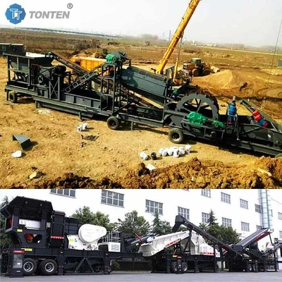Mobiele bouw afvalverbrekingsstation Plant Rots grindverbreking