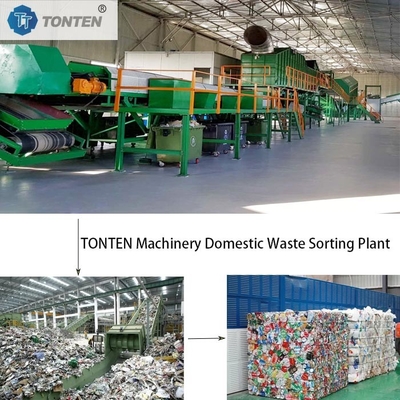 RDF Recycling Sortering Verpakkingsverpakkingen Kartonnen Afvalinstallatie
