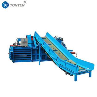 Horizontale afvalkarton Hydraulische balermachine Houtchipbaler
