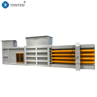 Horizontale afvalpapier hydraulische baler plastic fles baler machine