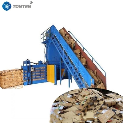 Plastic Waste Hydraulische baler voor afvalstoffen Horizontale balerpers