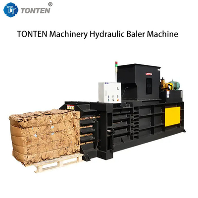 Horizontale afvalkarton Hydraulische balermachine Houtchipbaler