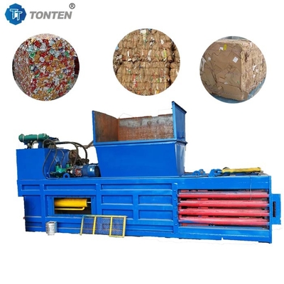 Horizontale afvalpapier hydraulische baler plastic fles baler machine