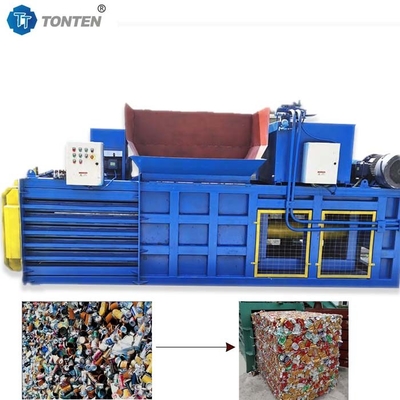 Plastic Can Hydraulic Baler Machine Horizontaal 22kw Op maat