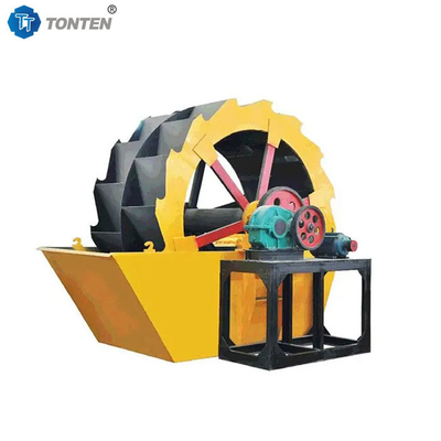 Groensteen, kalksteen, kiezelstenen, wielen, zand, wasmachine, leverancier
