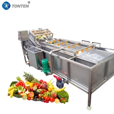 Volledig automatische bubbelmachine voor het wassen van groenten en fruit