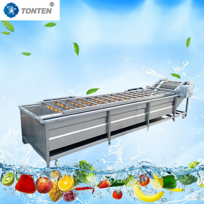 Air Bubble Food Cleaning Machine voor het wassen van bananen en fruit 6kw 380v