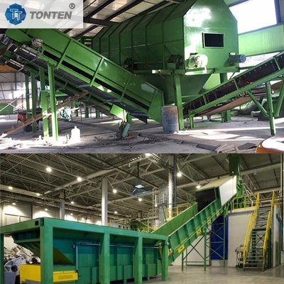 Afscheidingsinstallatie voor vaste afvalstoffen Afscheidingsinstallatie voor huishoudelijk recycling