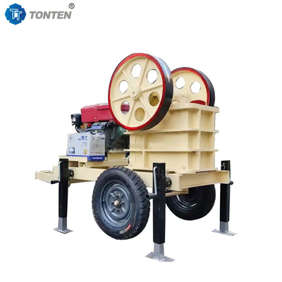 Diesel mobiele kaakbreker Beton steenbreker machine voor mineraal