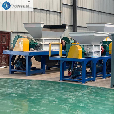 Doppelschacht-schroefmachine met laag geluid Energiebesparing in stedelijke afvalverwerkingsinstallaties