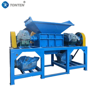 Afvalbanden Kledingvernielmachine vuilnismachine Plastic Double Shaft Shredder