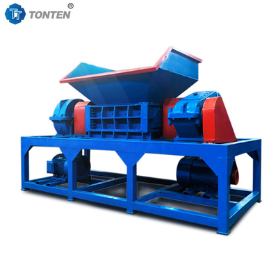 Afvalbanden Kledingvernielmachine vuilnismachine Plastic Double Shaft Shredder