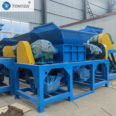 Geweven zak dubbele as versnipperaar versnipperen oude doek hout machine