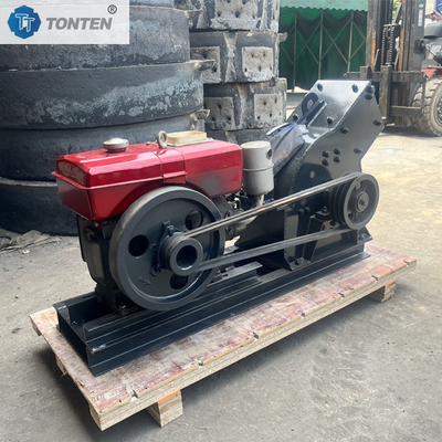 Diesel hamercrusher mobiele kleine hamercrusher met transportband