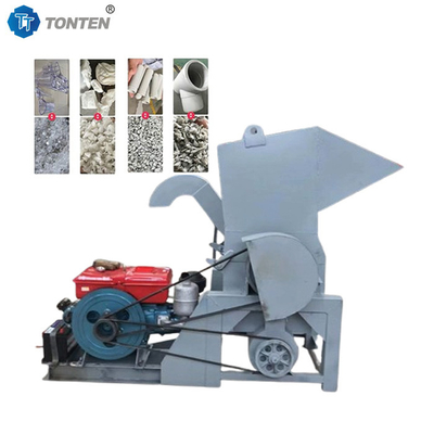 Plastic pet bottle crusher machine afval plastic crusher met dieselmotor