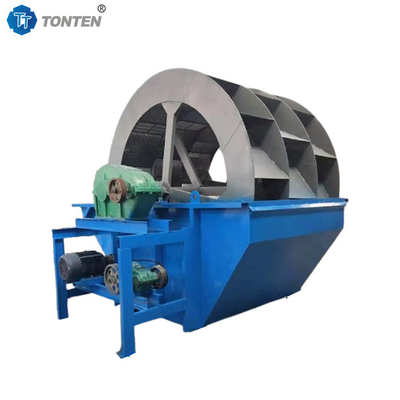 China Wheel Mobile Sand Washing Rivier Sand Wet Washer Machine