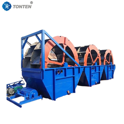 China Wheel Mobile Sand Washing Rivier Sand Wet Washer Machine