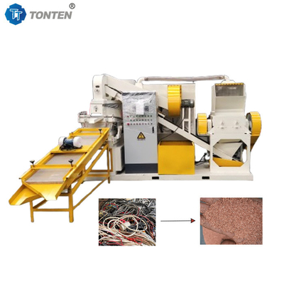 Koperdraad Recycling Plastic Separation Machine Afvaldraadstrook Granulatie