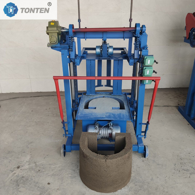 Direct push kleine draagbare bakstenenmachine ronde put bakstenenmachine
