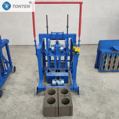 Kleine draagbare blokvormmachine Een vorm Vijf poreuze bakstenen maken machine