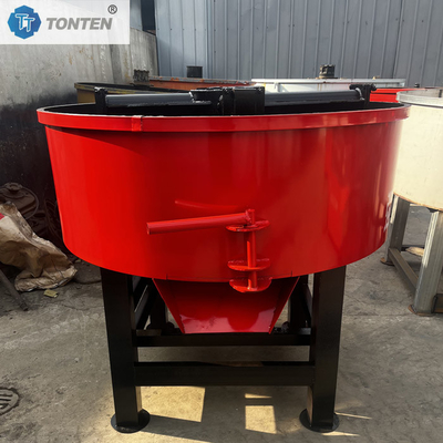 Mobiele verticale betonnen pan mixer platte mond mixer machine voor de weg