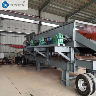 mobiele grondsteen- en grindseparator machine schijfschermseparator