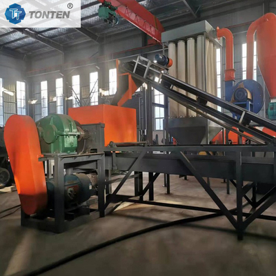 Een milieuvriendelijk geautomatiseerd recyclage-systeem voor bandenrubber met een lage stofemissie