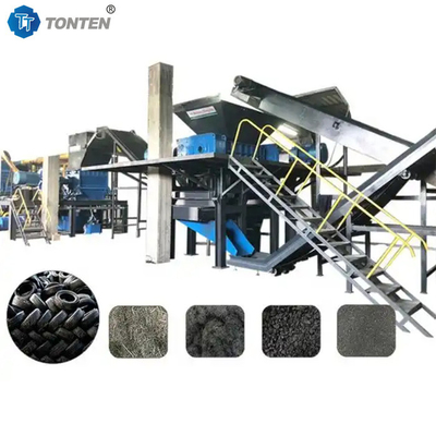 Automatische bandenrecyclinglijn