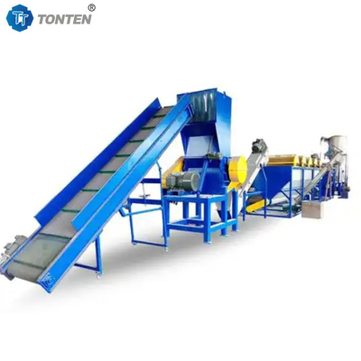 PET-recyclingmachine afval gebruikt plastic vlokken wassen recyclinglijn