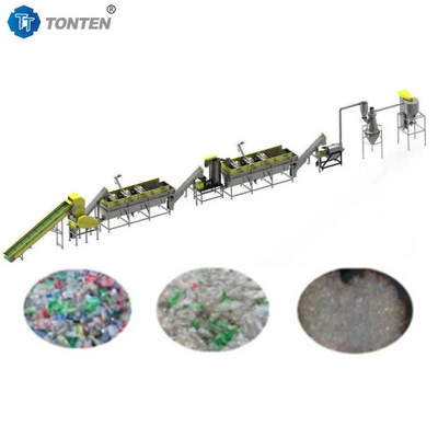 Plastic PET flessen recycling plant Plastic label remover Breekmachine