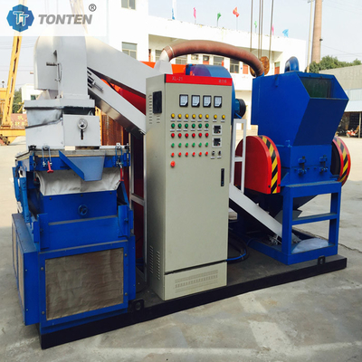 Multimateriaalverwerkingsmachine voor het recyclen van koperschroot