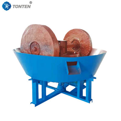 Rollers Natte Pan Slijpmolen Erts Goud Slijpen Minerale Molen Machine