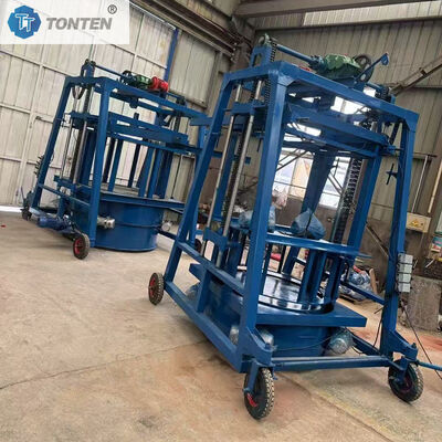 Mobiele betonnen mangatring- en buissteenmachine voor waterbouwkundige projecten