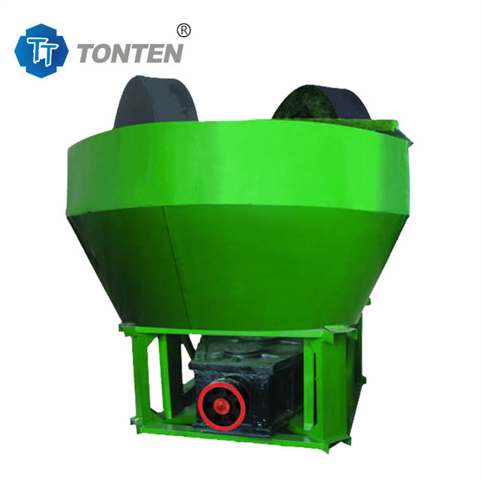 Gold Round Pan Mill Wet Type Gold Ore Grinding Mill Machine naar Zuid-Afrika